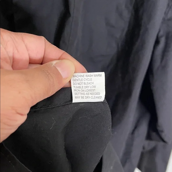 Black Button-Up Dress Shirt - Picture 7 of 7